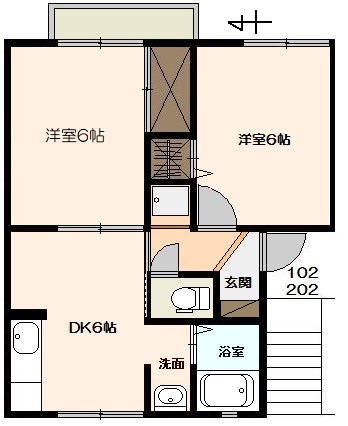 セジュール有行の間取り