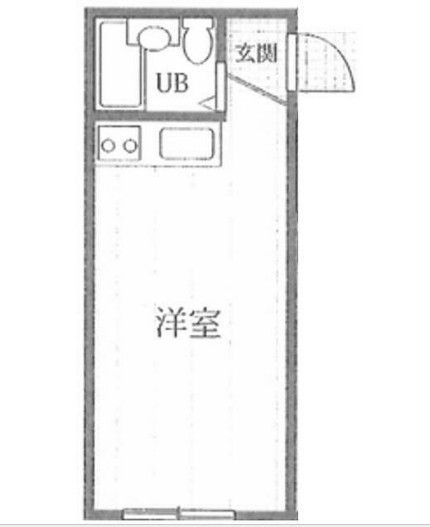 豊島区南池袋のアパートの間取り