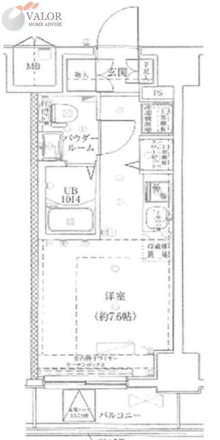 横浜市南区高根町のマンションの間取り