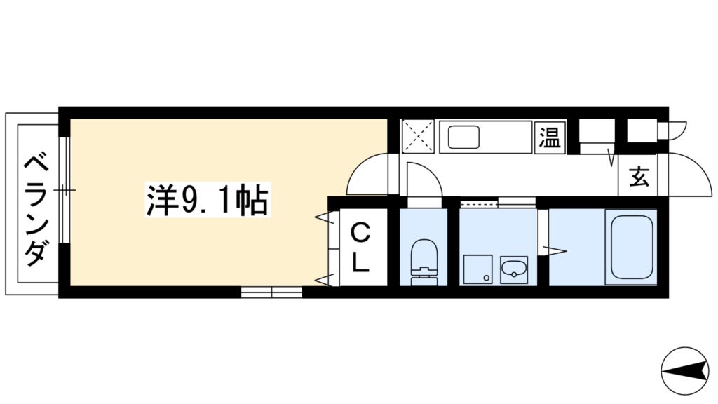 御所西室町サンハイツの間取り