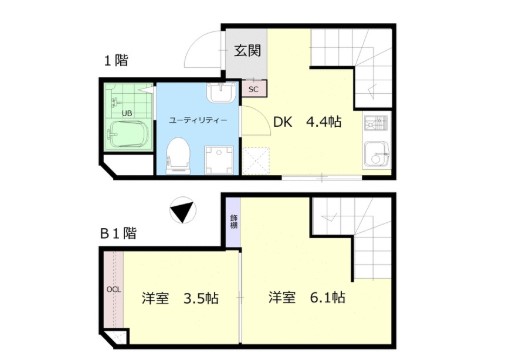 杉並区和泉のマンションの間取り