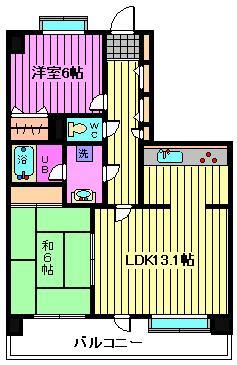 【さいたま市北区宮原町のマンションの間取り】