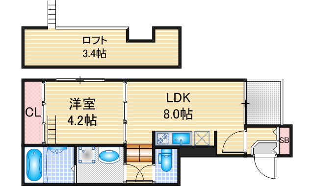 ティユール豊前の間取り