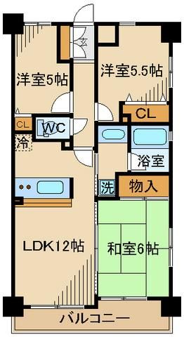 パテラ府中栄町の間取り