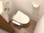 トイレ　嬉しい温水洗浄便座付きのトイレです。