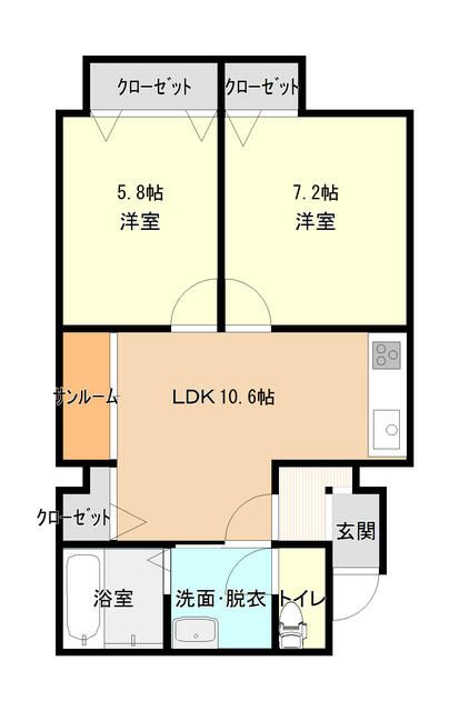 コンチネンタル砂町の間取り