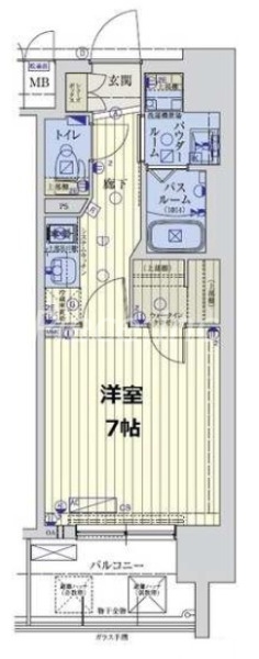 スワンズシティ大阪城北詰の間取り