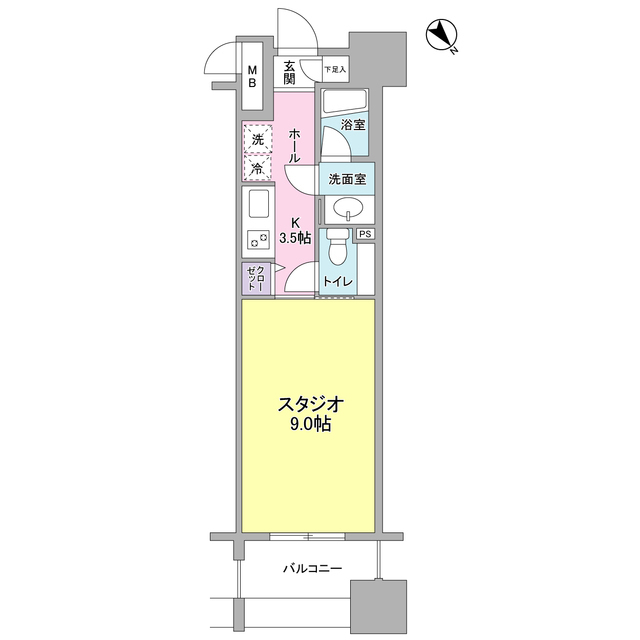 パークフラッツ横濱公園の間取り