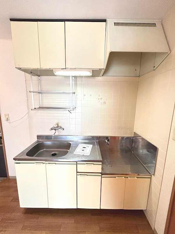 キッチン　ガスコンロ設置可でお料理らくらく