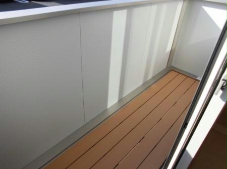 バルコニー　洗濯物も安心です