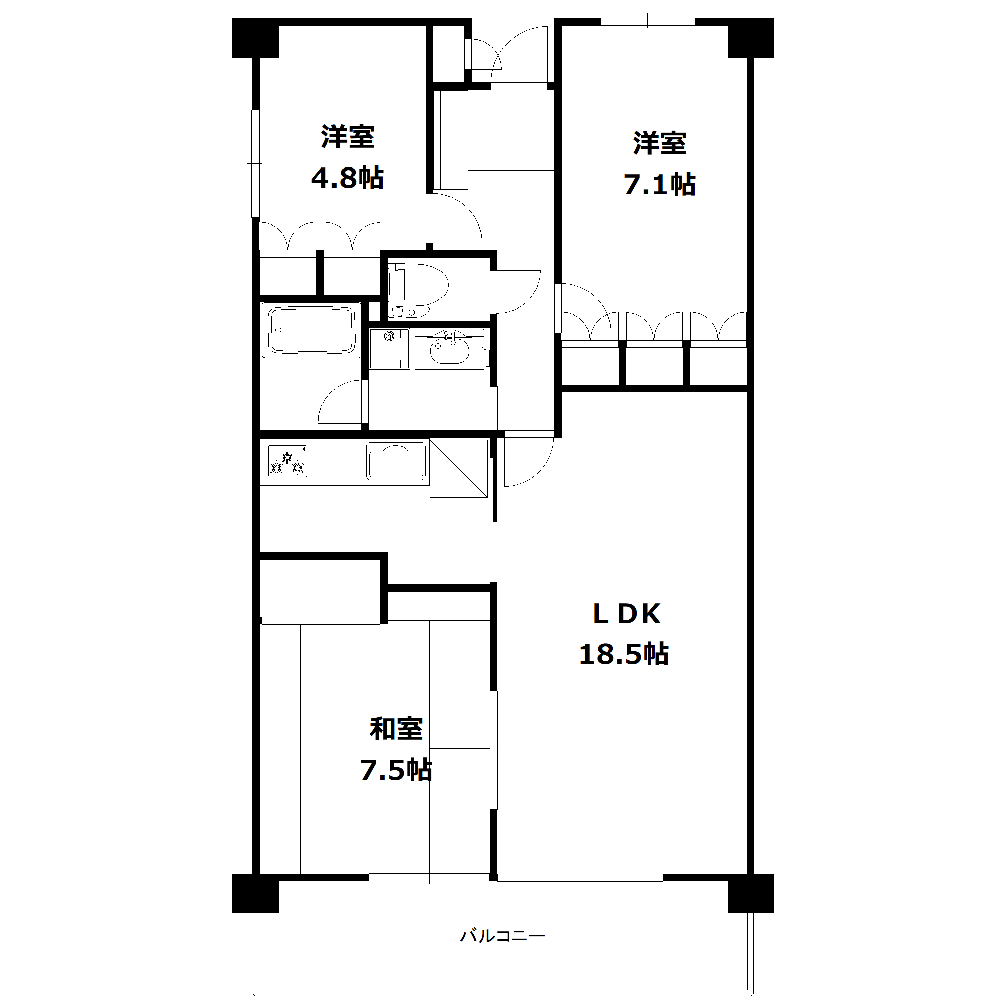 アーバンディラわらびの間取り