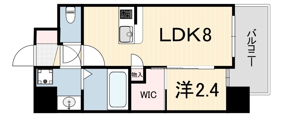 プレリスNEO神戸湊川公園ヴェルトの間取り写真