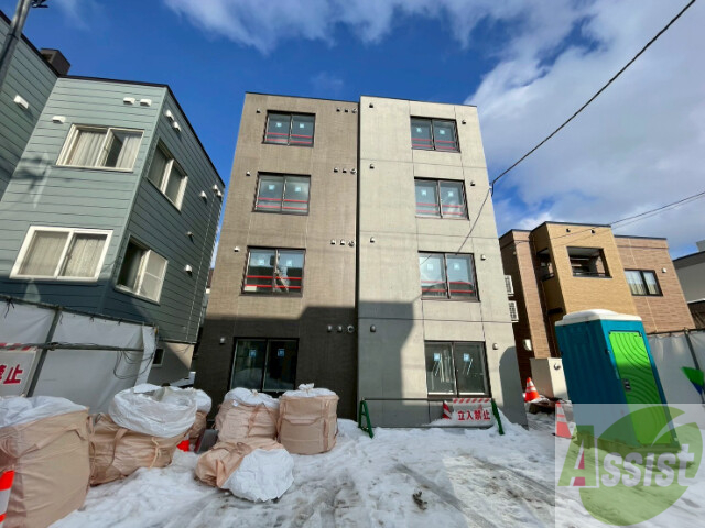 建物外観　札幌市西区西町南「Ａｑｕａ　ｂｌｕｅ」