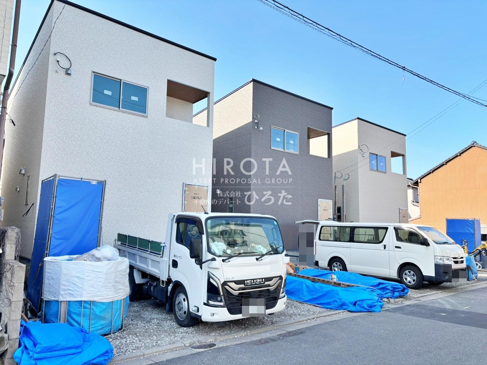 エントランス　建築工事中