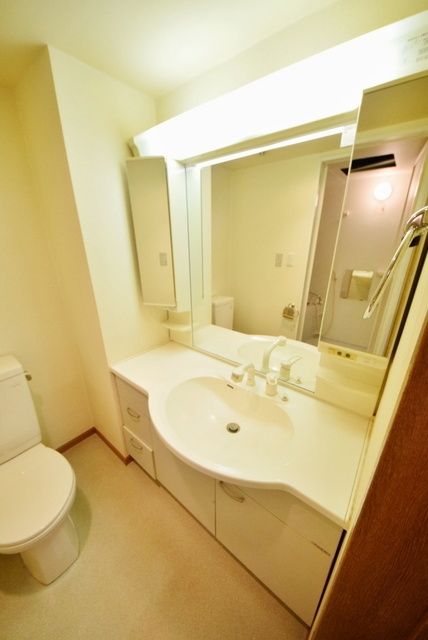 洗面設備　★大型鏡付き洗髪洗面化粧台★