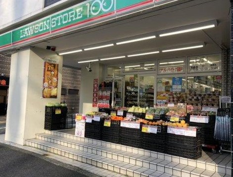 コンビニ　ローソンストア100 LS新宿一丁目店（コンビニ）まで33m