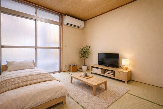 居室・リビング　家具配置イメージ画像です。