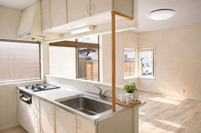 キッチン　大型のシンク