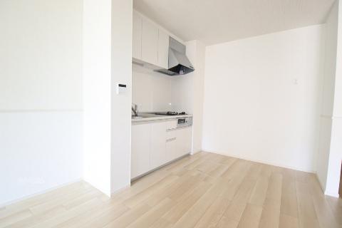 キッチン　ガスコンロとグリル付システムキッチン