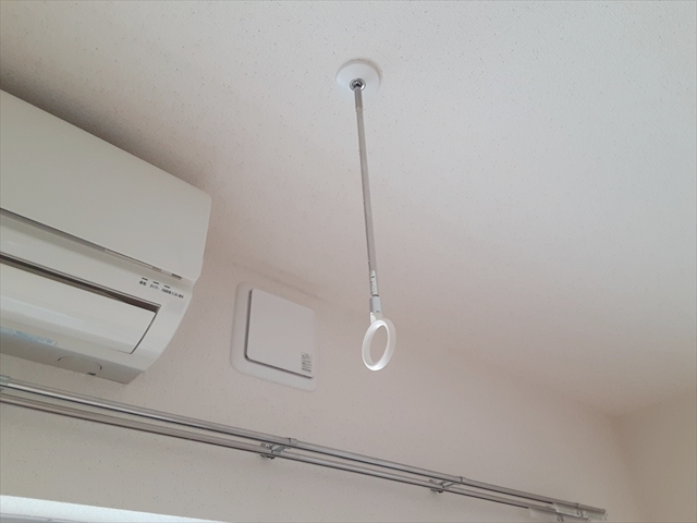 その他設備　エアコン・室内物干し