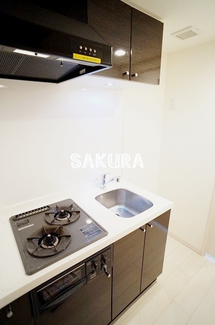 キッチン　嬉しいグリル付き2口ガスキッチン♪