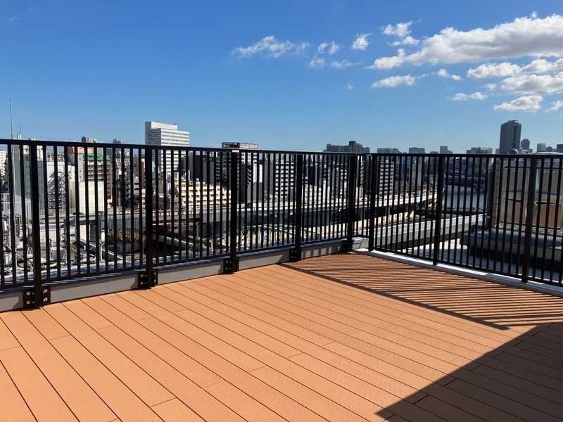 バルコニー　陽当たり良好なバルコニーです