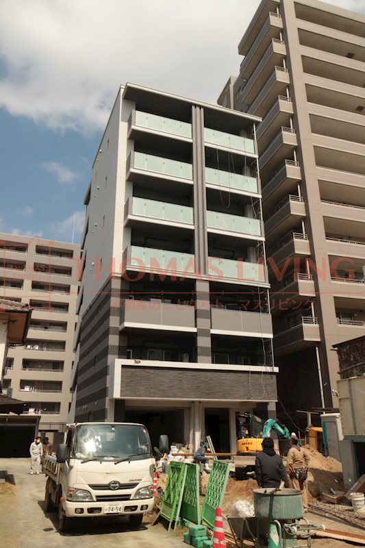 建物外観　建築中のお写真です。