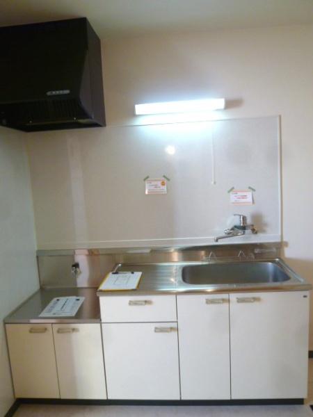 キッチン　ガスコンロ設置可です。