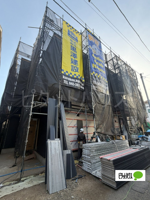 建物外観　建築中画像