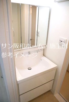 洗面設備　同仕様。施工例参考イメージ画像