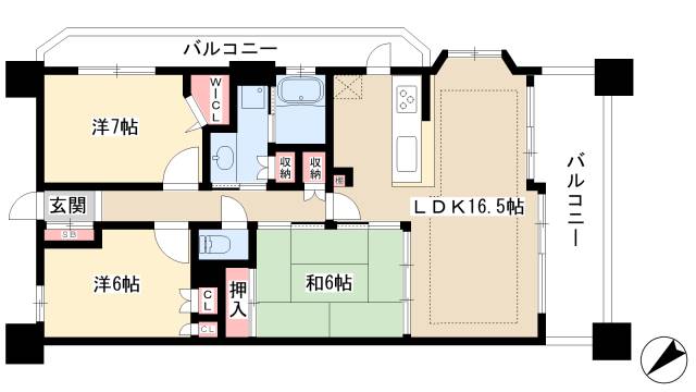 レジディア泉の間取り写真