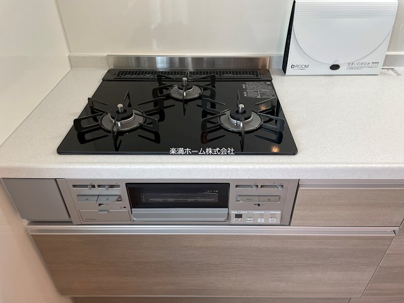 その他　3口システムキッチン（グリル付き）♪