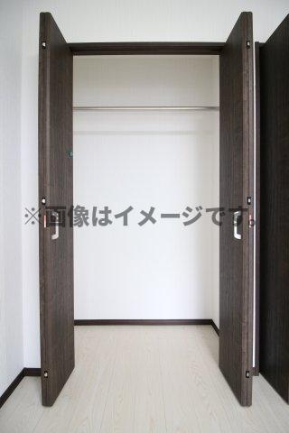 収納　たっぷりとした収納スペースです