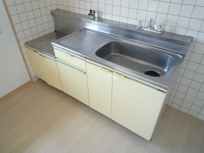 キッチン　2口ガスコンロ設置可能