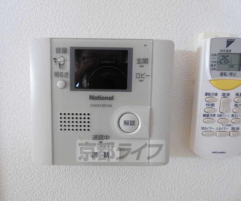 セキュリティ　来客も安心です。