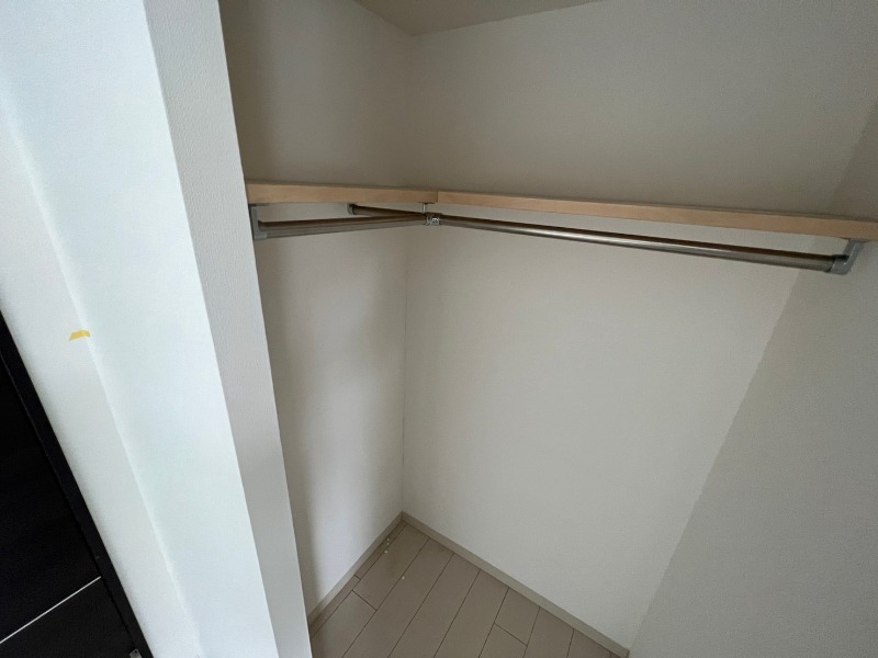 収納　クローゼット。荷物がたくさんあっても問題ないですね。