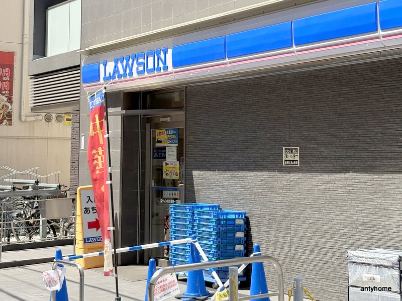 コンビニ　ローソン 東心斎橋一丁目店（コンビニ）まで93m