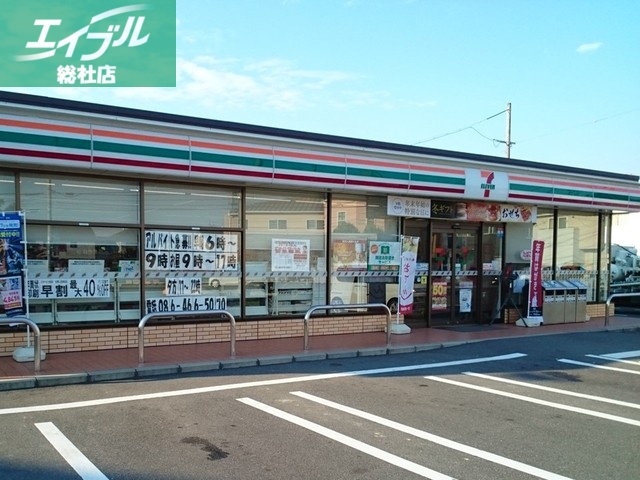 コンビニ　セブンイレブン倉敷水江店（コンビニ）まで450m