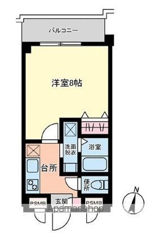 東武東上線 大山駅 徒歩5分 4階建 築4年の間取り写真