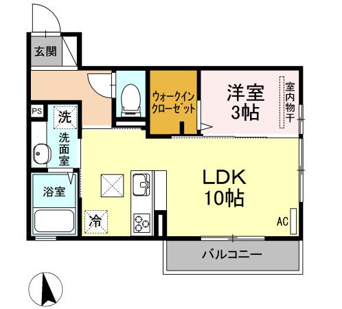 ＪＲ山陽本線 東岡山駅 徒歩8分 3階建 築9年の間取り写真