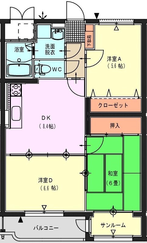 グリーンエンジェルの間取り写真