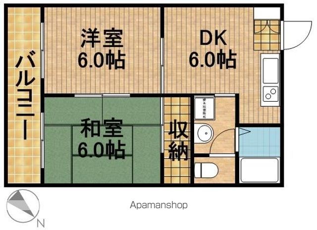 ウイング高丘Iの間取り写真