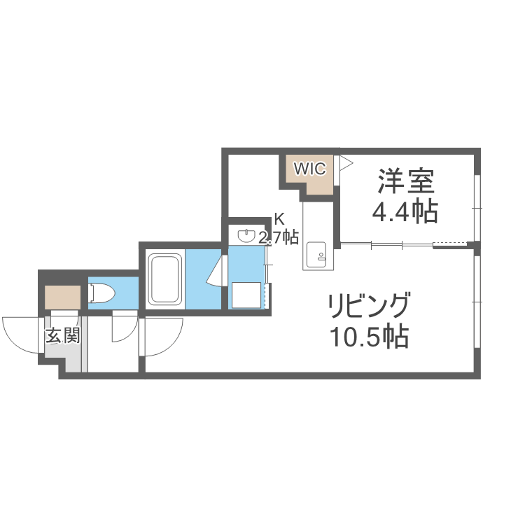 Riviera南郷の間取り写真