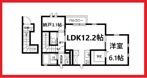 アムール江北の間取り写真