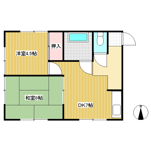 リブ12マンションの間取り写真