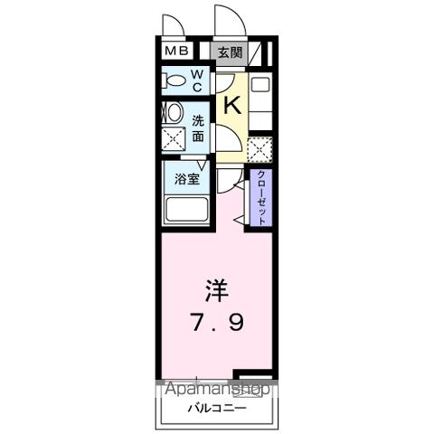 ＪＲ阪和線 和泉府中駅 徒歩12分 3階建 築7年の間取り写真