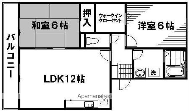 ＪＲ山陽本線 五日市駅 バス乗車時間：14分 最寄りバス停で下車 徒歩5分 3階建 築27年の間取り写真