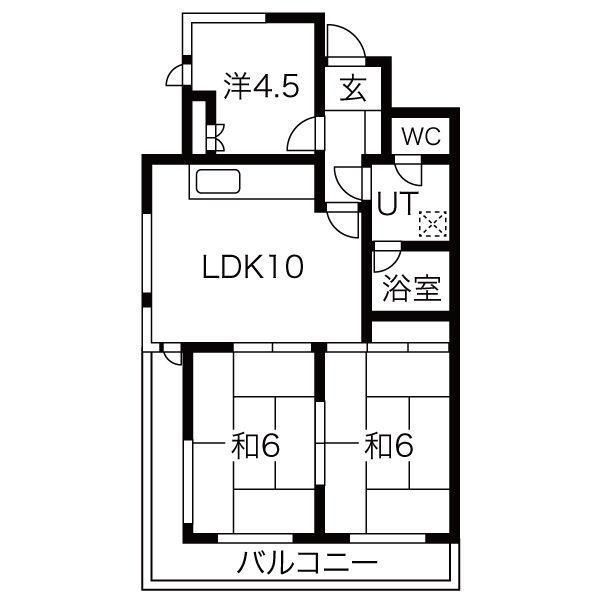 ニューシャトー長岡の間取り写真