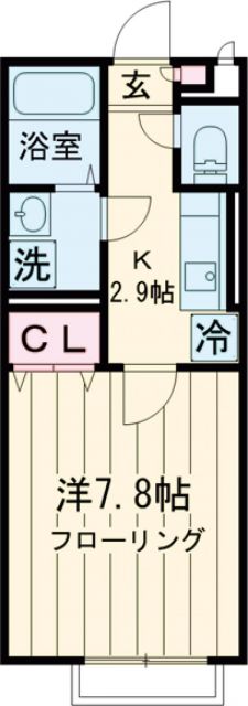プライムコート弦巻の間取り写真