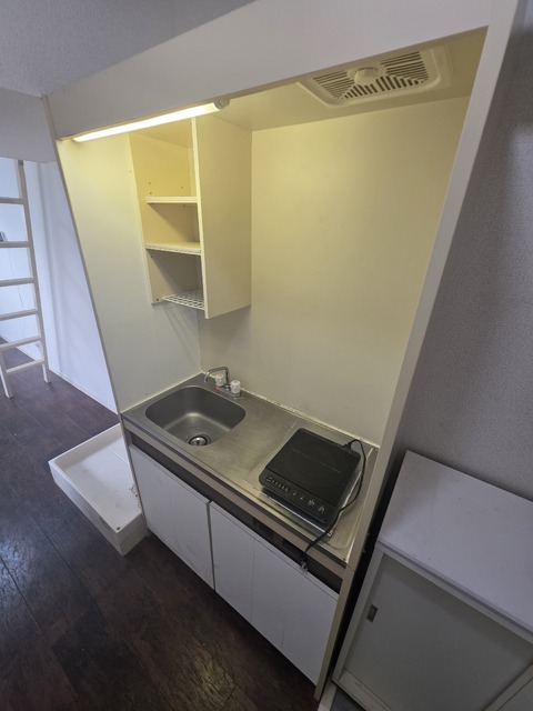 キッチン　★１口ＩＨコンロ付キッチン★※リフォーム前の写真です